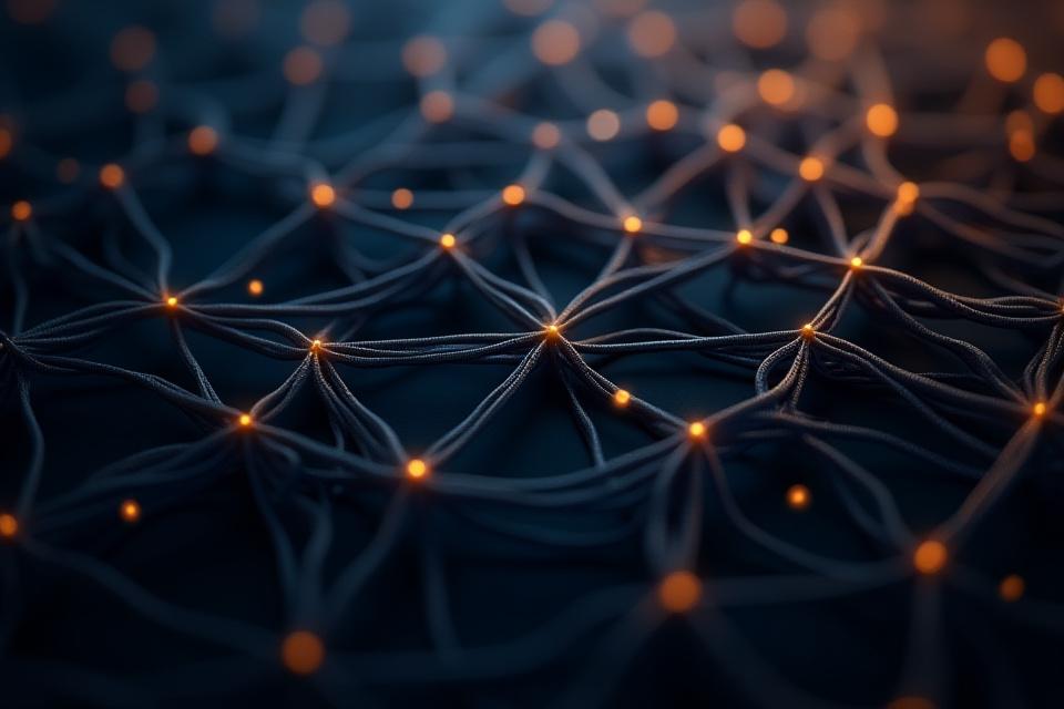 Abstract interconnected geometric network